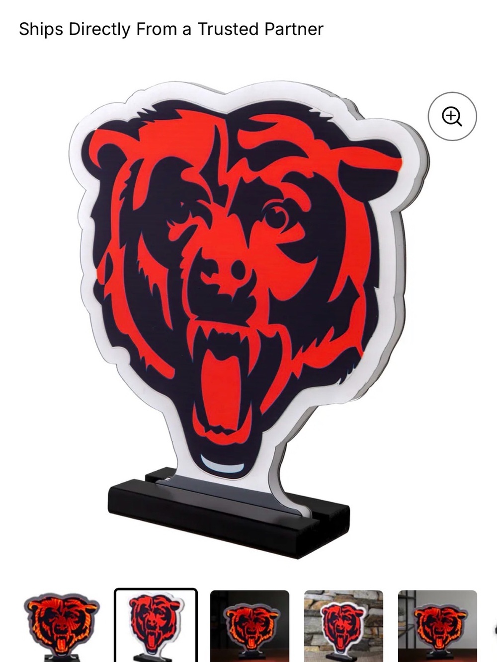 Chicago Bears LED Infinity Logo Lights